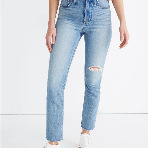 MADEWELL The Perfect Vintage Jean in Rosabelle Wash Comfort Stretch Edition - Picture 12 of 14